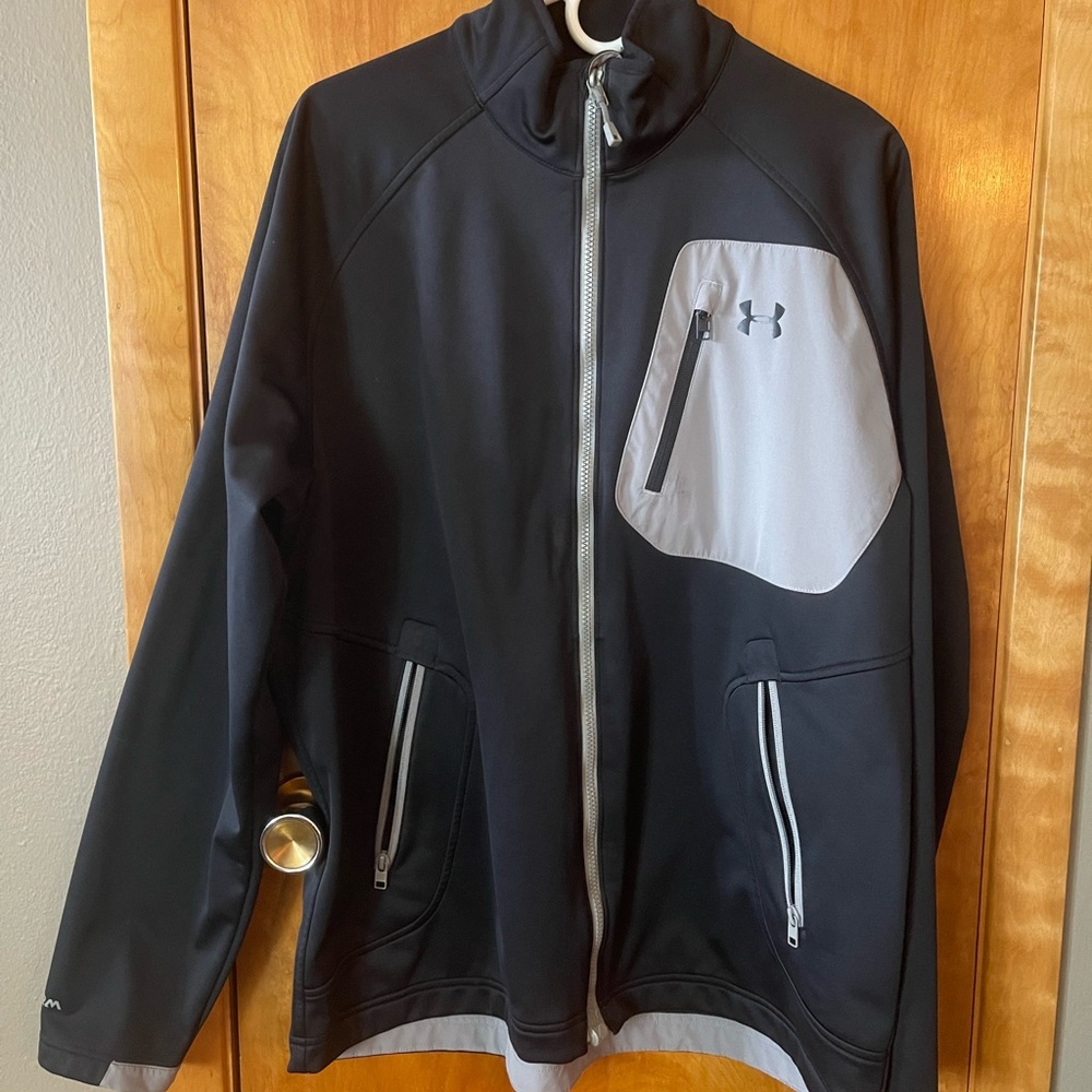 Under Armour Storm jacket. Black and gray. Great condition. Men’s size XL